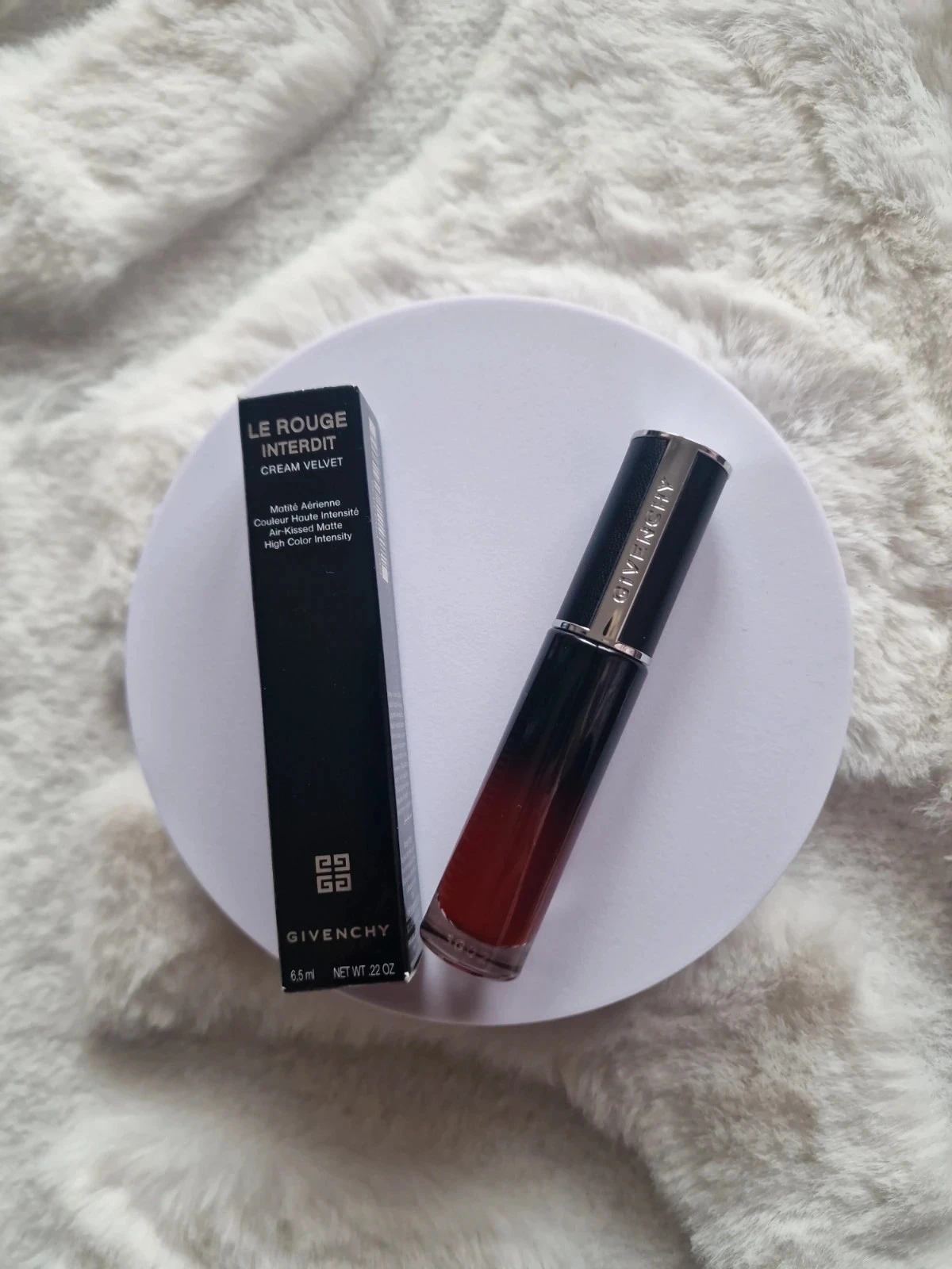 Givenchy Le Rouge Interdit crème fluwelen lippenstift mat lange houding – photo 2